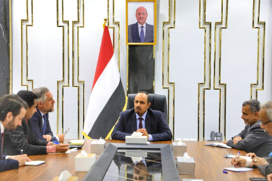 لقاء موسّع في المكلا بين محافظ حضرموت والسفير الأوروبي لبحث فرص الشراكة والتنمية