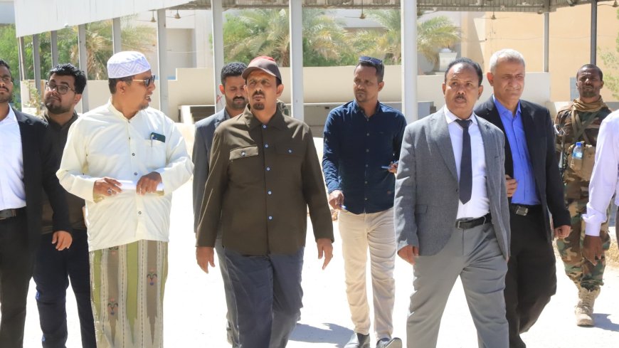 جولة ميدانية للمحافظ بن ماضي لمتابعة الأعمال الإنشائية في ثانوية الصبان للبنين