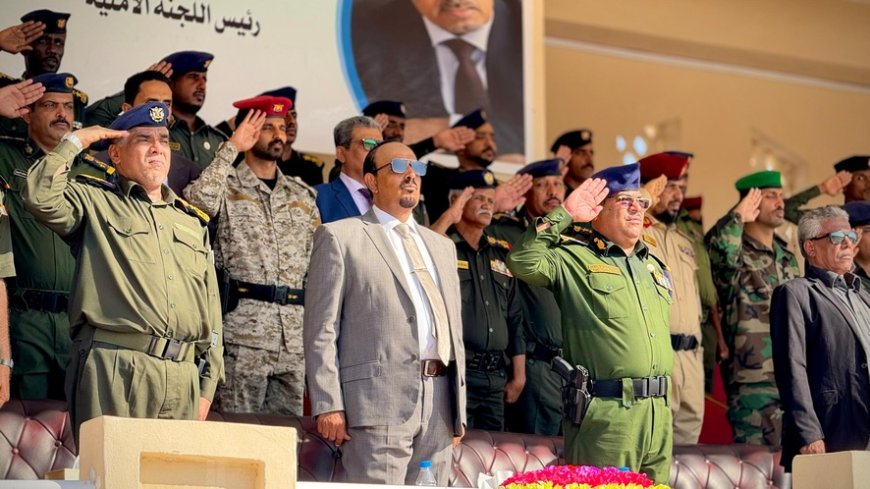 334 بطلاً ينضمون لمسيرة الأمن.. محافظ حضرموت يشهد تخرج دفعات الاستجداد