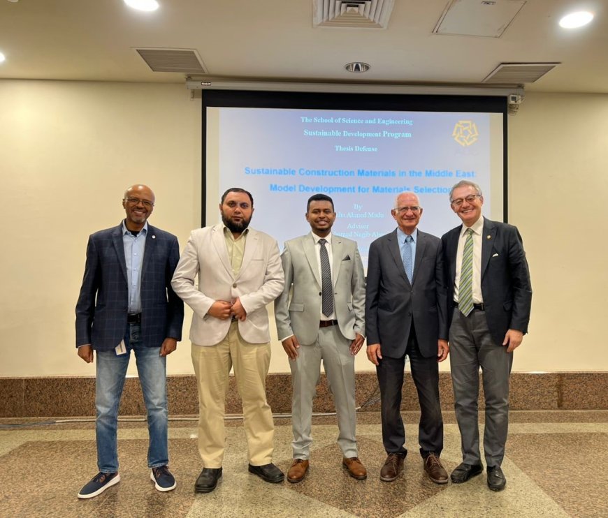 الجامعة الأمريكية في القاهرة تمنح باحثاً حضرمياً درجة الماجستير في التنمية المستدامة