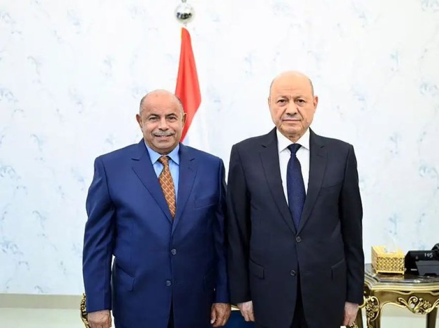 خلال اتصاله بالمحافظ الخنبشي.. العليمي يؤكد التزام الدولة بتمكين أبناء حضرموت من إدارة مواردهم