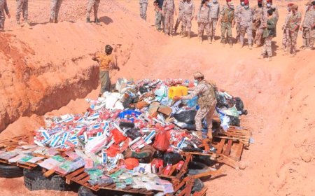 إتلاف مئات الكيلوغرامات من المخدرات المضبوطة في منفذ الوديعة