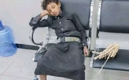 صورة تبرز واقع الطفولة والعمل في اليمن