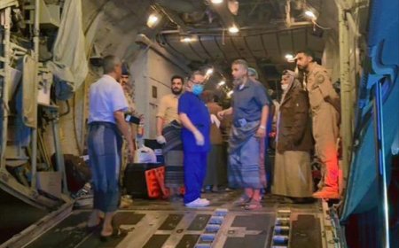 طائرة طبية سعودية تنقل مصابي تفجير موكب العميد حمدي شكري إلى الرياض