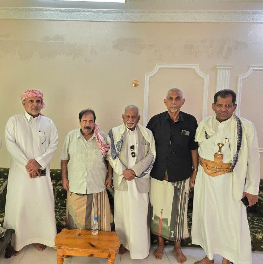 الأمين العام لمجلس حضرموت الوطني في زيارة لوكيل حضرموت الأسبق