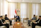 عضو مجلس القيادة محافظ حضرموت يلتقي فريق مكتب المبعوث الأممي الخاص لدى اليمن