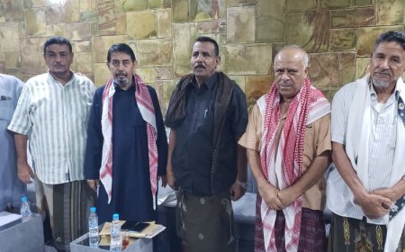منتدى مستقبل حضرموت يلتقي اللواء اليميني لبحث الرؤى الوطنية