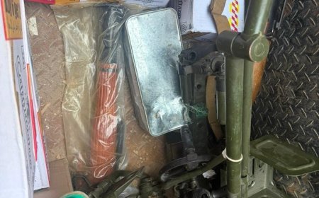 عملية أمنية نوعية تسفر عن ضبط سيارة من نوع دينا محملة بأسلحة في المكلا