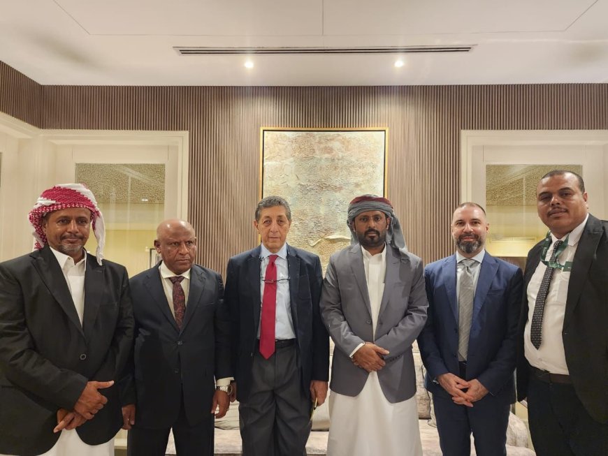 بن حبريش يبحث مع وفد من المعهد الأوروبي للسلام مستجدات الأوضاع وتحضيرات المؤتمر الجنوبي