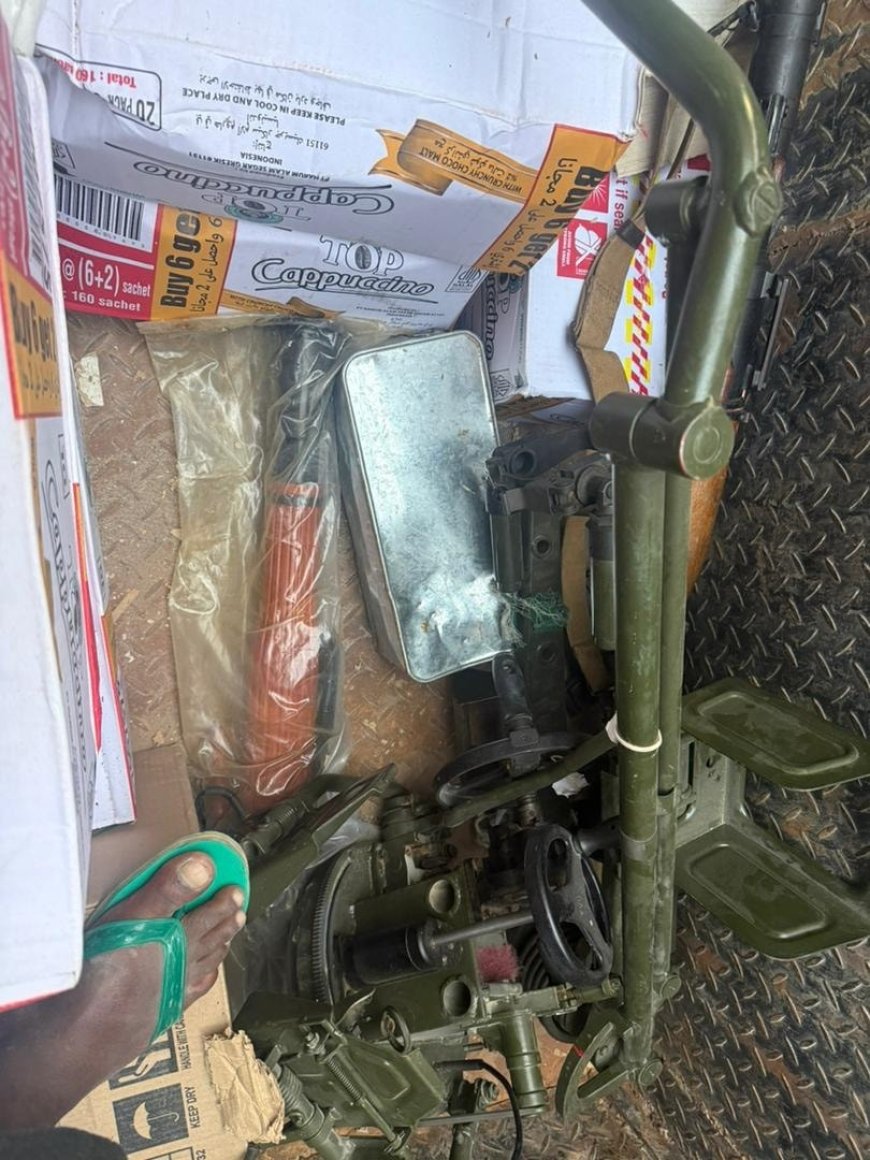 عملية أمنية نوعية تسفر عن ضبط سيارة من نوع دينا محملة بأسلحة في المكلا