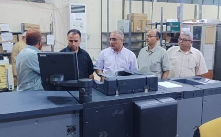 وزير التربية يتفقد المطبعة السرية ويطلع على استعدادات الامتحانات الوزارية