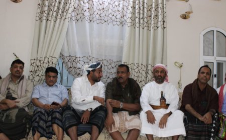 اللواء اليميني يحضر مأدبة إفطار تخليداً لذكرى الشهيد محمد باحمش ورفاقه