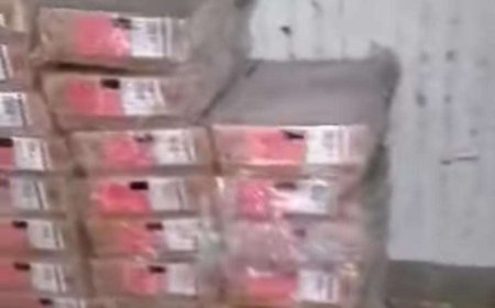 ضبط دجاج منتهي الصلاحية في نقطة الهنجر بتعز