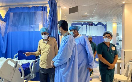 الجيلاني يطمئن على صحة العميد المرشدي تنفيذاً لتوجيهات الخنبشي