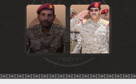 وزير الدفاع يبحث مع وفد قوات حماية حضرموت أوضاع القوة وإجراءات ترسيمها ضمن وزارة الدفاع