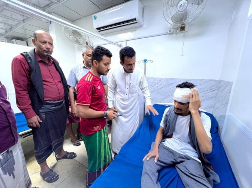 الجيلاني يتفقد جرحى إطلاق النار العشوائي بالمكلا ويشدد على ملاحقة المتورطين