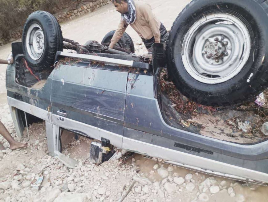 نجاة سائق بأعجوبة بعد جرف سيارته.. تفاصيل