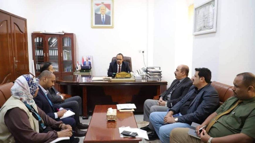 محافظ حضرموت يناقش تدخلات منظمة اليونيسيف في المحافظة