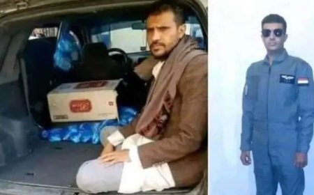 شاهد طيار يمني يتحول إلى بائع قات بصنعاء