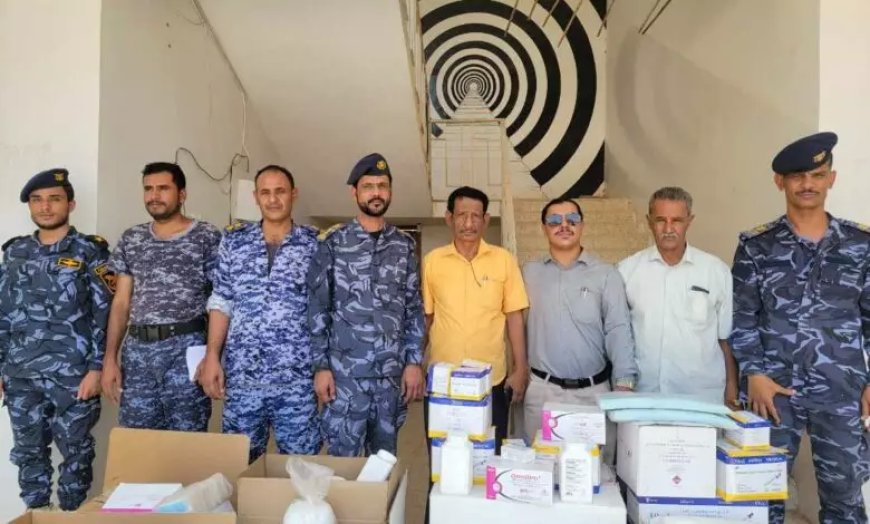 تقديم أدوية إسعافية لقيادة شرطة الدوريات وأمن الطرق بالوادي والصحراء