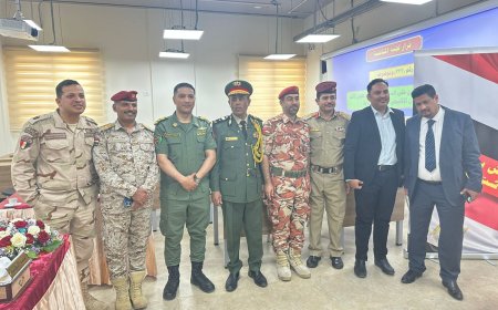 العميد عيسى العمودي يناقش رسالة ماجستير حول التحديات الأمنية للتجارة البحرية في ظل هجمات الحوثيين