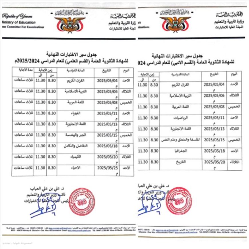 هل تعلم كم يبلغ عدد الطلاب والطالبات المتقدمين لاختبارات الثانوية العامة هذا العام في المحافظات المحررة؟