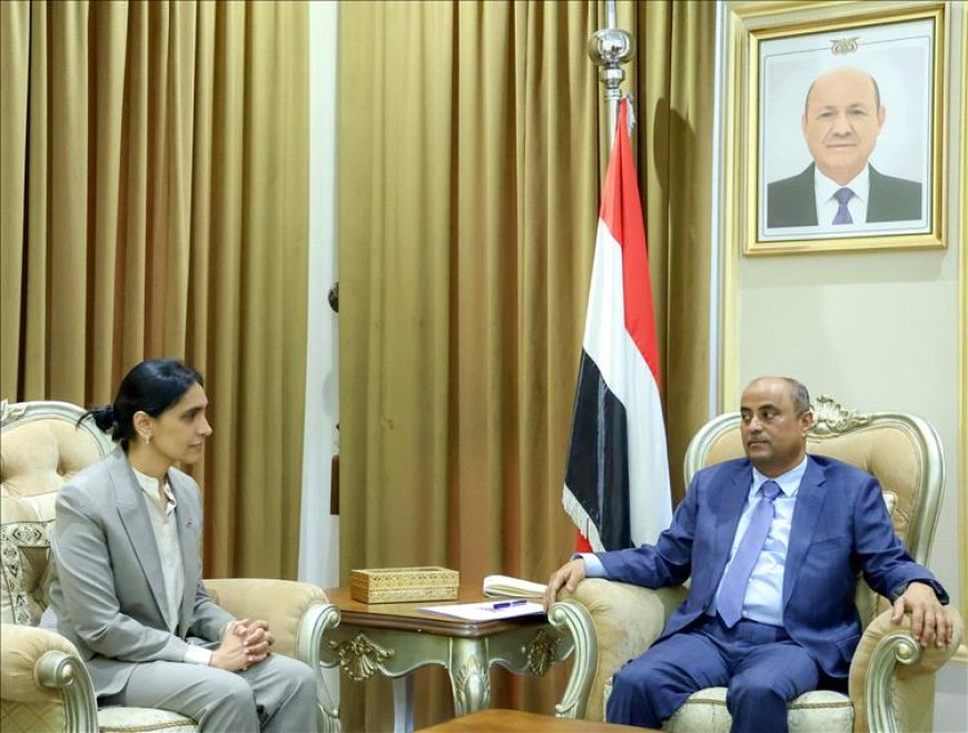 بن بريك يبحث مع بريطانيا دعم خطة التعافي ووقف تدهور الاقتصاد