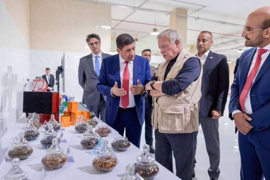 شاهد أول تعليق على زيارة ملك الأردن لأكبر مصانع اليمن