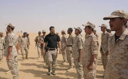 أول ظهور للعميد لعكب في شبوة بعد تأسيس القوة الجديدة بقيادته