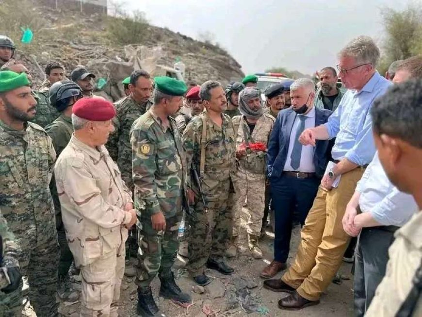 وفد أممي يزور الضالع لمناقشة مبادرة فتح طريق عدن – صنعاء