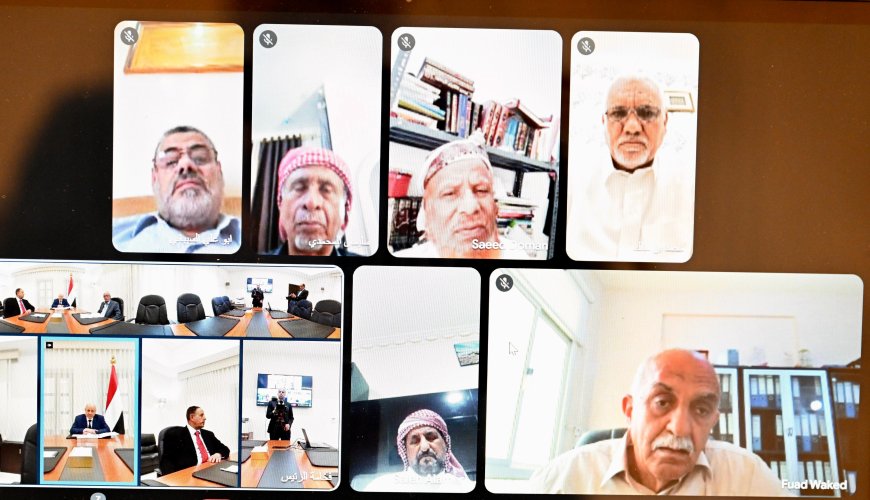 العليمي يلتقي بكتلة حضرموت النيابية ويؤكد دعم الحكومة لمطالب المحافظة
