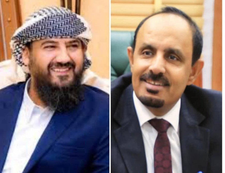 اتصال هاتفي بين المحرمي وبن ماضي لبحث تحديات الكهرباء والخدمات في حضرموت