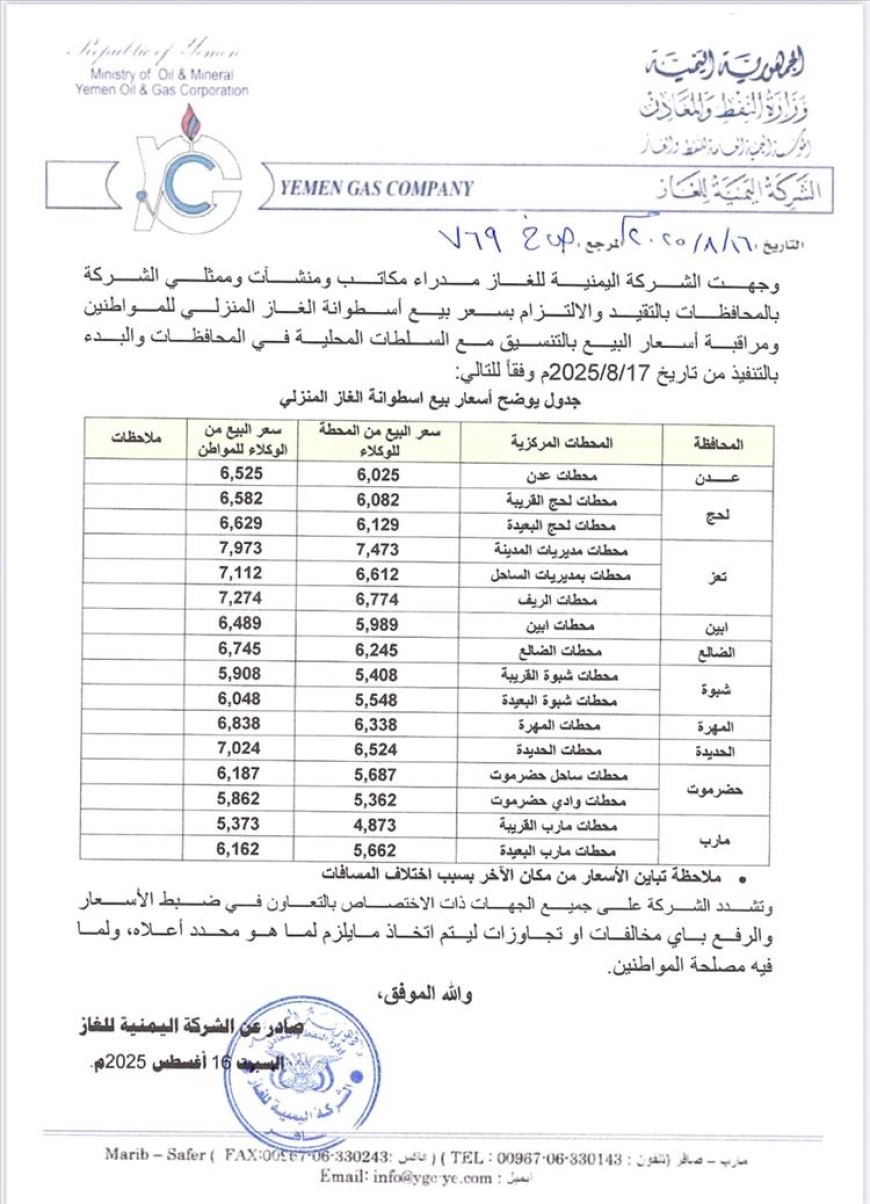 عاجل | تعرّف على التسعيرة الجديدة لأسطوانة الغاز ابتداءً من يوم غداً