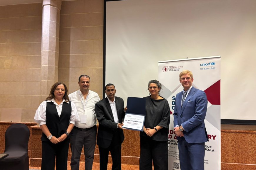 وفد جامعة حضرموت يشارك في ختام ورشة (التغيير السلوكي والاجتماعي) بعمان