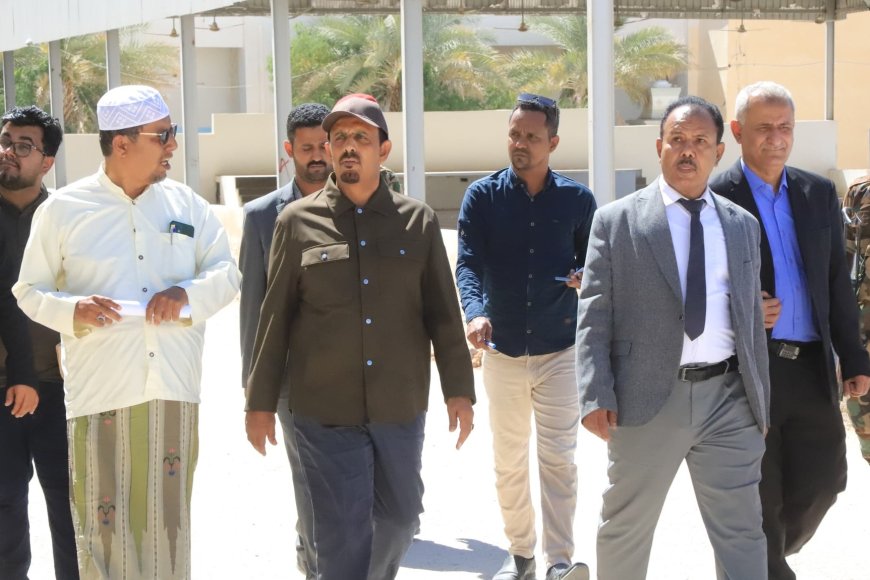 جولة ميدانية للمحافظ بن ماضي لمتابعة الأعمال الإنشائية في ثانوية الصبان للبنين