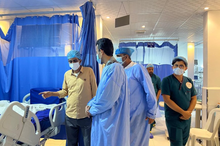 الجيلاني يطمئن على صحة العميد المرشدي تنفيذاً لتوجيهات الخنبشي