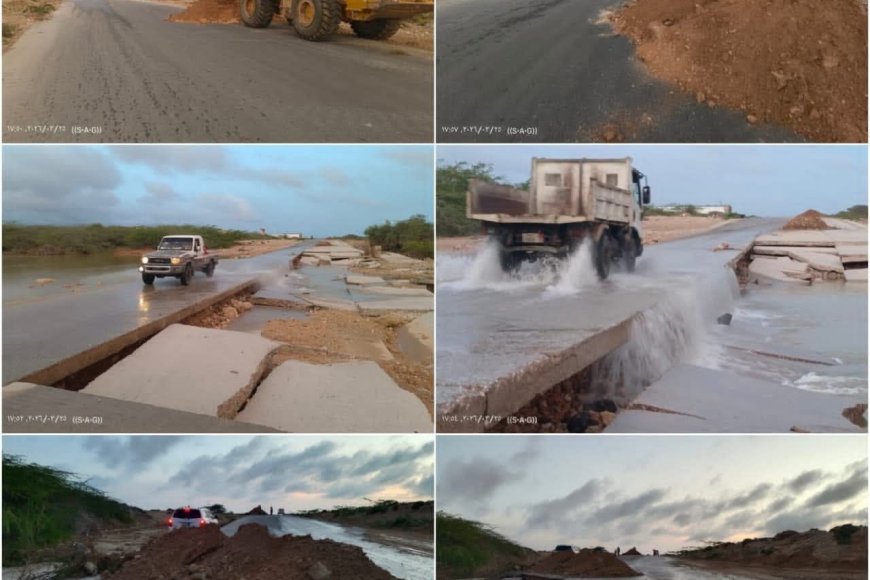 شاهد الصور.. تضرر جسر بشار جراء السيول وصحفي يوجه رسالة غاضبة