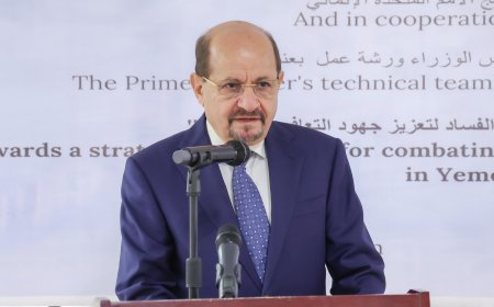 شائع الزنداني يدعو من عدن إلى تكامل الجهود لحماية المال العام