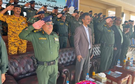 الوكيل الجيلاني يشارك في احتفالية كلية الشرطة حضرموت بذكرى تأسيسها الثامنة