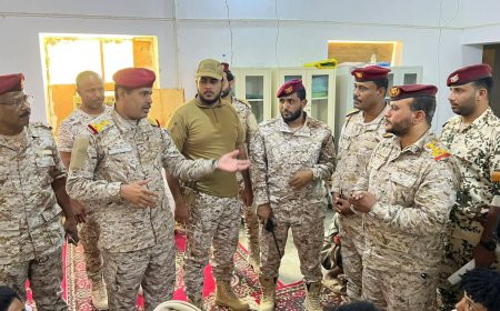 بن غانم يتفقد لجنتي حصر القوة بمعسكر السويري بوادي حضرموت