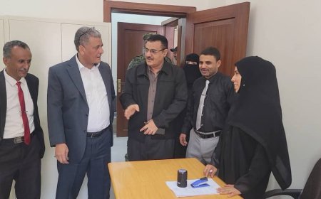 زيارة تفقدية لرئيس استئناف عدن لمتابعة العمل القضائي في المنصورة