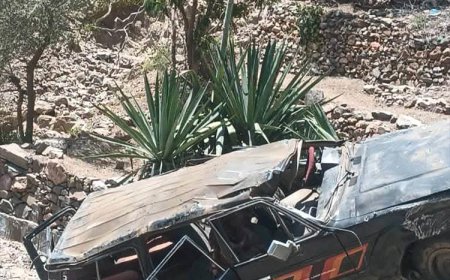 حادث مأساوي يودي بحياة تربويين في طريق جبلي بمديرية القبيطة