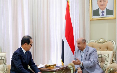 عضو مجلس القيادة الخنبشي يستقبل السفير الياباني ويبحثان سبل تعزيز التعاون