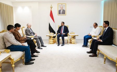 القديمي يبحث مع السفير الألماني تعزيز التعاون الإنساني والتنموي