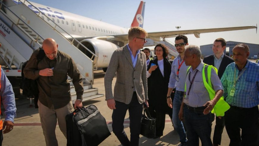 هامس غروندبرغ يصل العاصمة المؤقتة عدن