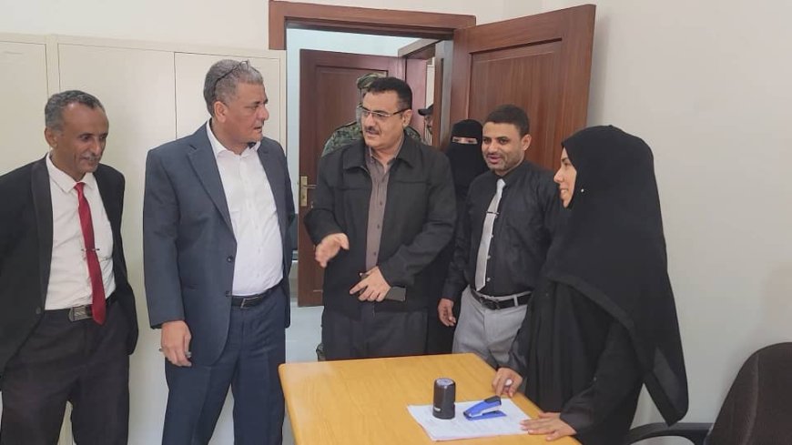 زيارة تفقدية لرئيس استئناف عدن لمتابعة العمل القضائي في المنصورة