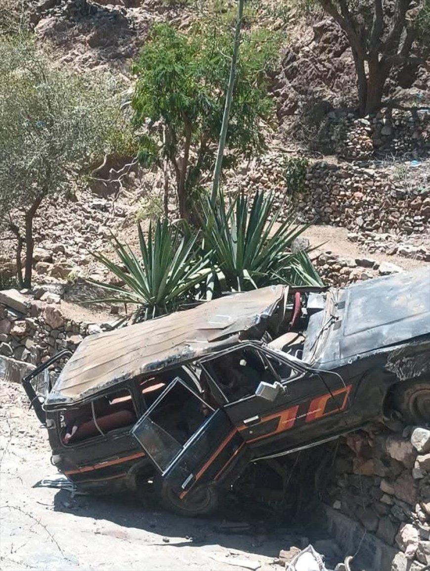 حادث مأساوي يودي بحياة تربويين في طريق جبلي بمديرية القبيطة