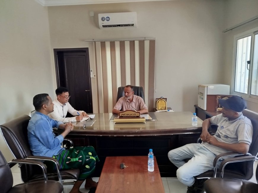 المدير العام لمديرية بروم ميفع يطلع على احتياجات نادي نصر بروم  والنهوض بالبنية التحتية للنادي