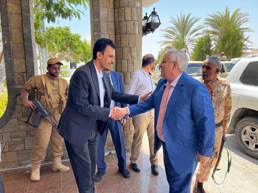 وكيل حضرموت الجيلاني يستقبل رئيس الجهاز المركزي لأمن الدولة