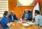 الخنبشي يبحث مع برنامج الأمم المتحدة الإنمائي مشاريع التنمية في حضرموت
